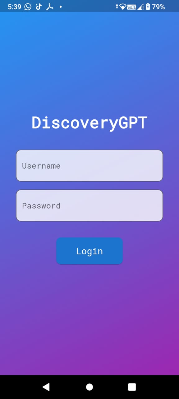 DiscoveryGPT project preview